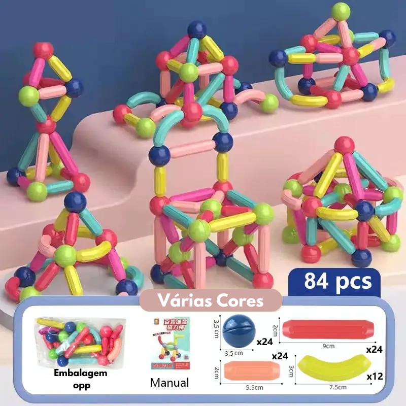 Blocos de construção magnéticos Infantil