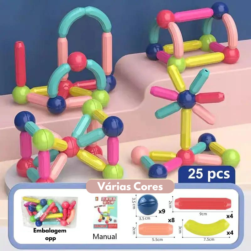 Blocos de construção magnéticos Infantil