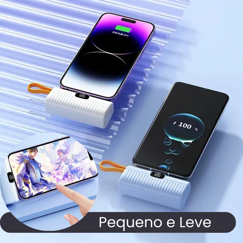 Mini Power Bank - Apple/Samsung Tipo C - 2000/3300/5000ma