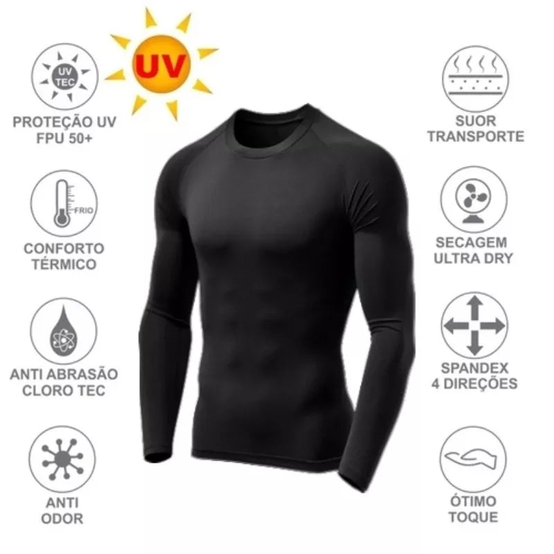 Camisa Térmica Unissex Slim Fit - Proteção UV50